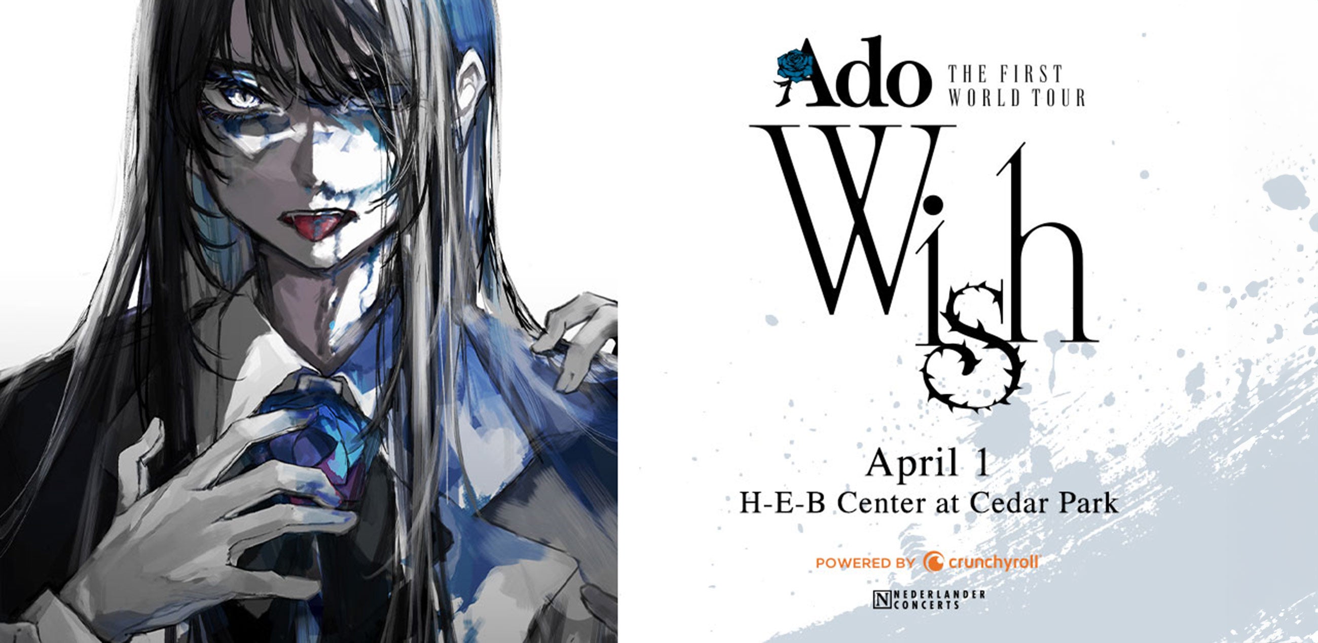 Ado brings her first World Tour to HEB Center on Apr 1, 2024 HEB